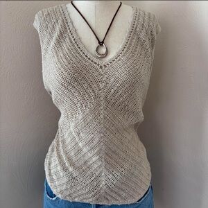 Crochet Knit Boho Chic Tank Top